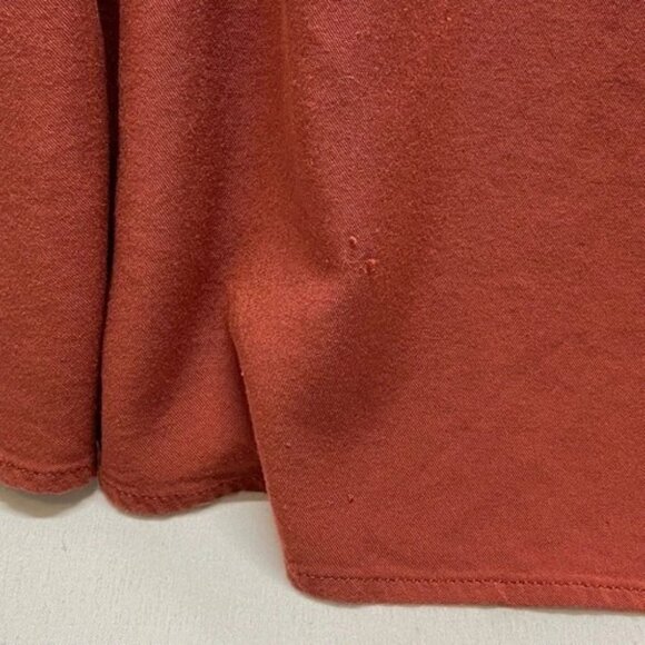 Torrid Mini Studio Cupro Zip Front Shirt Dress Women's 2 Brown Spice Flowy READ - Picture 6 of 15